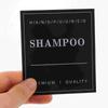  12 Pcs Body Wash Bottle Label Sticker Bathroom Shampoo Labels for Containers Adhesive Glass