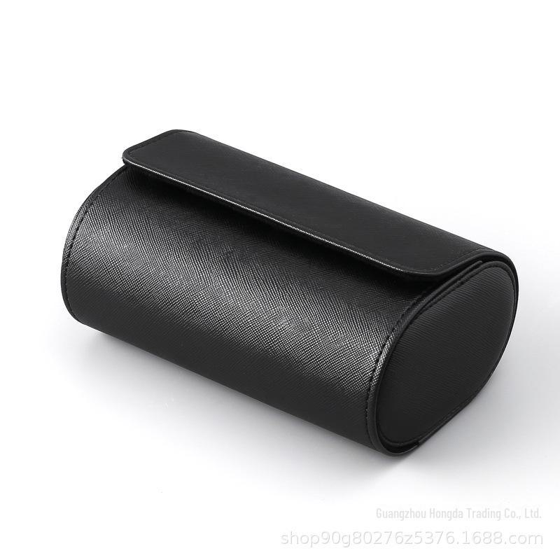 Tragbare Aufbewahrungsbox für Uhren aus PU: Staubdichtes und sturzsicheres Reiseetui mit 3 Fächern für mechanische Uhren.