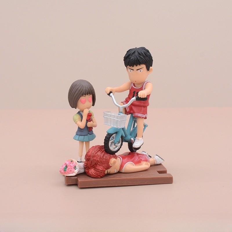 Slam Pvc Dunk Model Ornament With Sakuragi Hanamichi Rukawa Kaede Figure