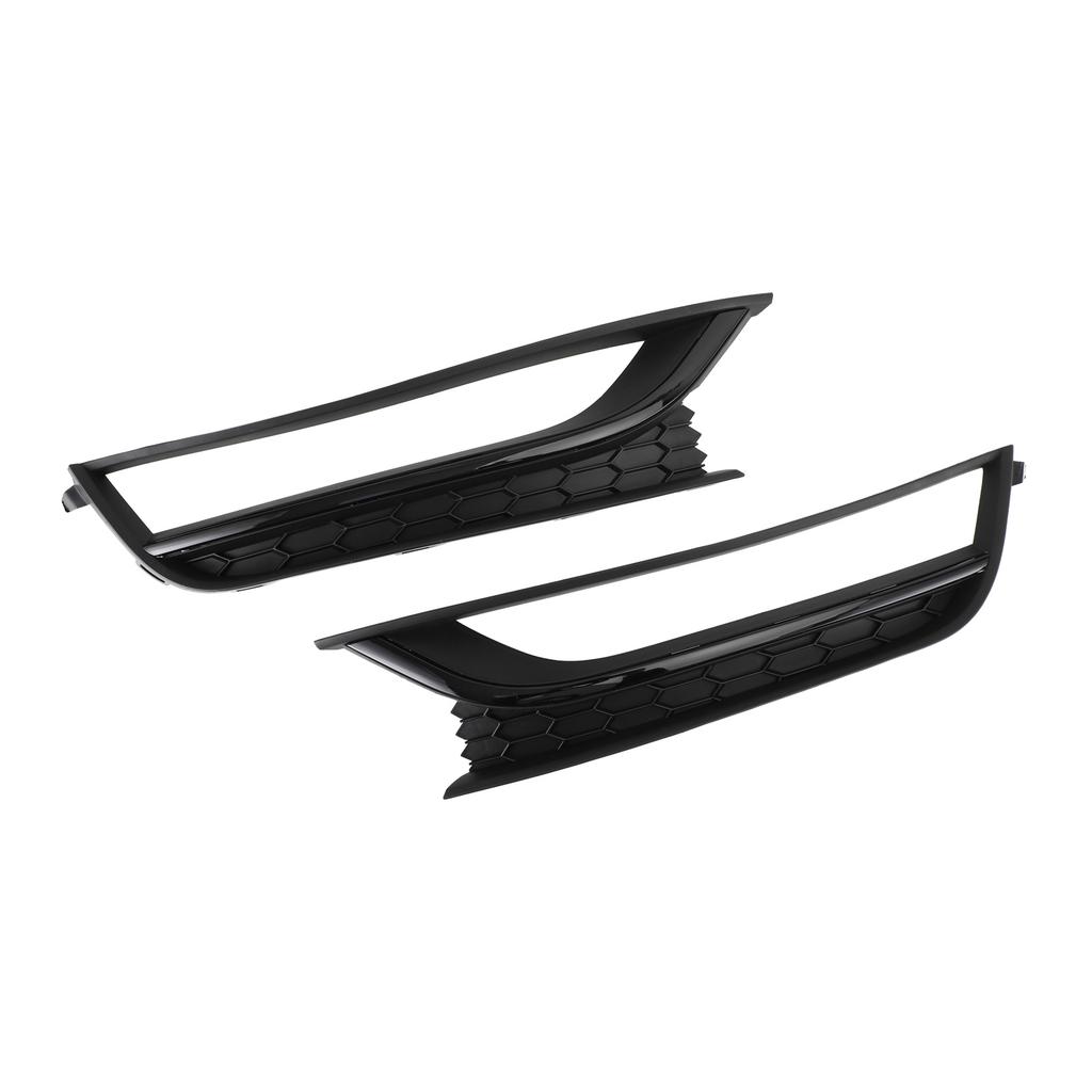 2PCS Front Honeycomb Driving Fog Light Cover Fit VW Passat 2012-2015 Black