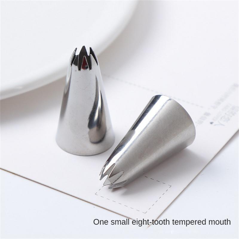 Duze Sfaturi pentru decorarea prăjiturii Cremă pentru glazură din oțel inoxidabilDuze Pungi de patiserie Diy Strângere pentru coacere Pungă de montare lucrată manual