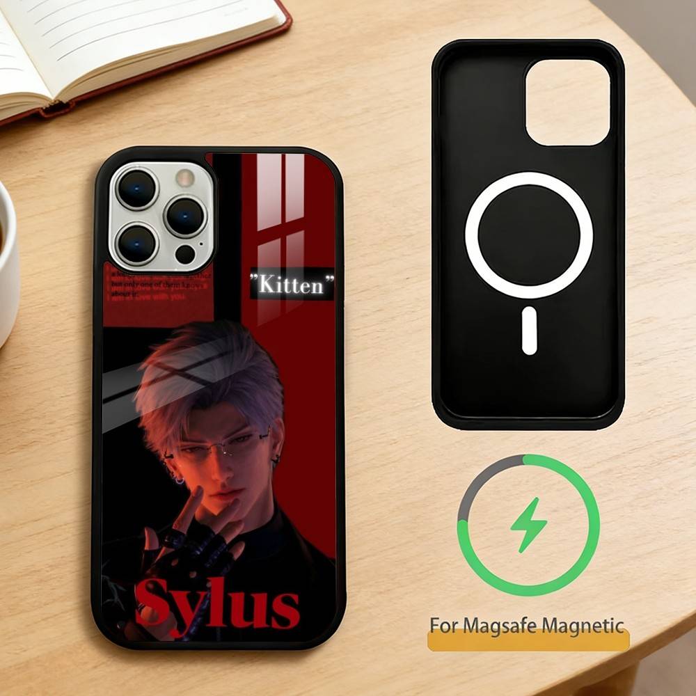 

Чехол для телефона L-Love and Deepspace Sylus для iPhone 14,16,15,13,17,12,Plus,Pro,Max Магнитный для Magsafe Матовый Чехол iPhone17