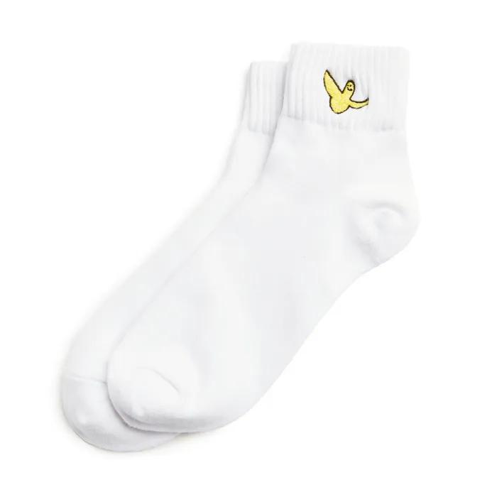 Angel Wappen Ankle Socks 3-Pack - WHITE
