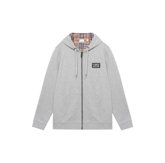 

Burberry Monogram LOGO Print Sweatshirts Unisex Gray L