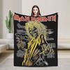 Rock I-Iron M-Maidens Deky Flanelové Letní Klimatizace Heavy Metal Hudba Přenosné Super Měkké Přehozy Přikrývky