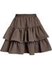 White French A-Line Ruffle Skirt - High Waist, Petite Spring Skirt for Women