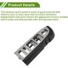 1 Pc Front Left Side No.22968506 Door Control Switch Panel Trim for Chevy Silverado 1500 2010-2013 Plastic Gray Black