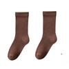 Girls Spring and Summer Sweat Absorbing Pure Cotton Comfortable Boneless Yuezi Long Tube Pile Socks