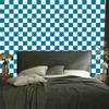 Checkerboard Wallpaper Turquoise, Turquoise Center for Living Room and Bedroom 50x1000