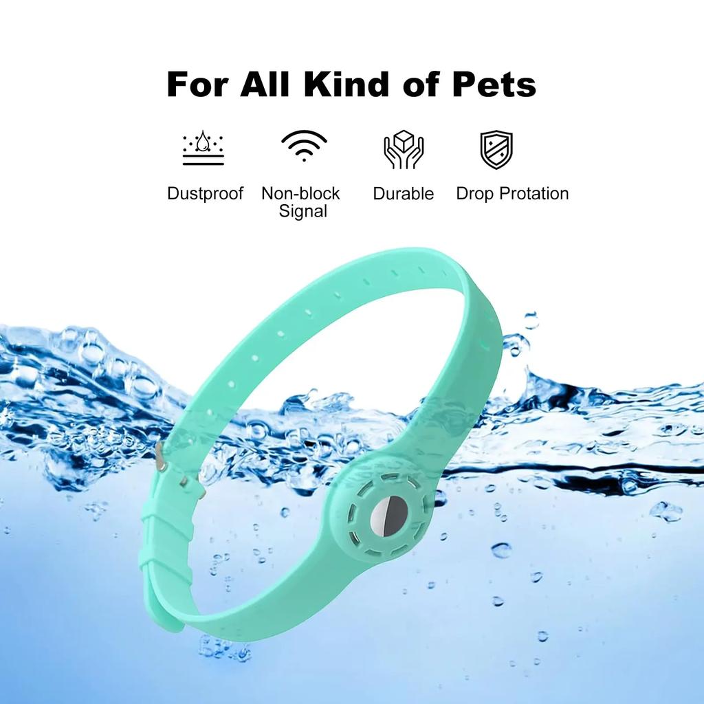 Nový silikonový obojek pro kočky proti ztrátě pro The Apple Airtag Protective Tracker Anti Lost Positioning Collar Nastavitelný obojek pro domácí mazlíčky
