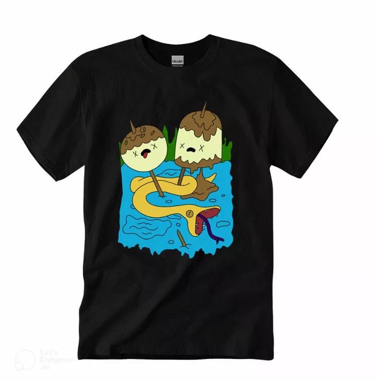 Princess Bubblegum s Rock Adventure Time Men s Black T-Shirt US Size 2XL