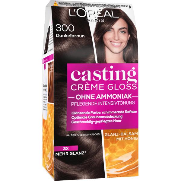 L'Oreal Casting Cream Gloss Hair Dye Dark Brown 300