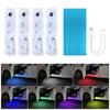LED Car Welcome Door Lights Magnetic RGB Cars Atmosphere Warning Light Rechargeable Wireless Doors Step Courtesy Opening Lamps