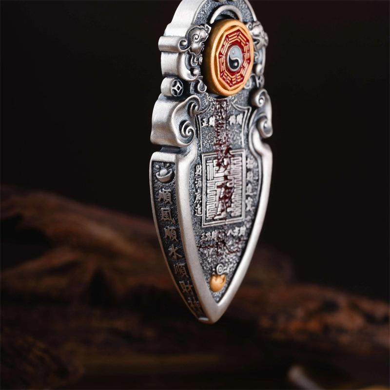 New Environmentally Friendly Copper Mountain Ghost Money Rice Sword Pendant High-end Sensory Style, Niche and Versatile Necklace