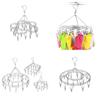 Heavy Duty Stainless Steel Socks Hanger With Non Expandable Clamps For Indoor Or Outdoor