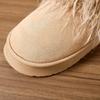2025 New Style Autumn and Winter Long Wool Mid-calf Boots Thick-soled Warm Home Cotton Shoes Casual Fashion Snow Boots for Women