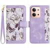 For Xiaomi Redmi 15C 4G (171mm) Case PU Leather Floral Phone Cover with Card Slots