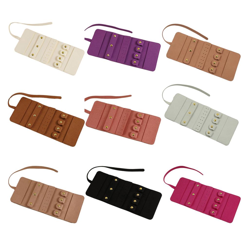 Convenient Jewelry Storage Bag Lightweight Necklace Bracelet Travel Organizer Waterproof Earrings Rings Storage Rolls