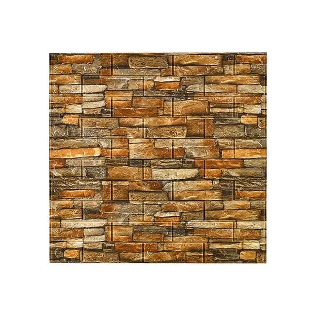 1/5/10 Pcs 3D Wall Stickers Self Adhesive Foam Panels Home Wall Decor Living Room House Brick Sticker Wallpaper Decoration