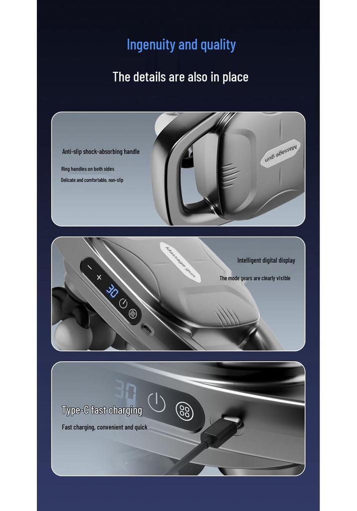 Smart Twelve-Head Professional Percussion Massager for Full Body Relaxation