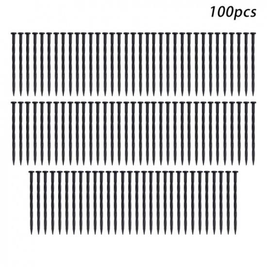 8 Inch Plastic Edging Nails Spiral Landscape Anchoring Spikes For Tent Garden