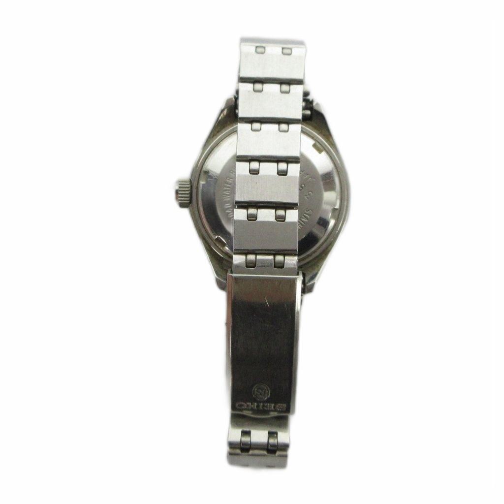 SEIKO Automatic Watch with Green Silver Tone 2206-0040 Calendar, Dial, GY11/MQ Women's