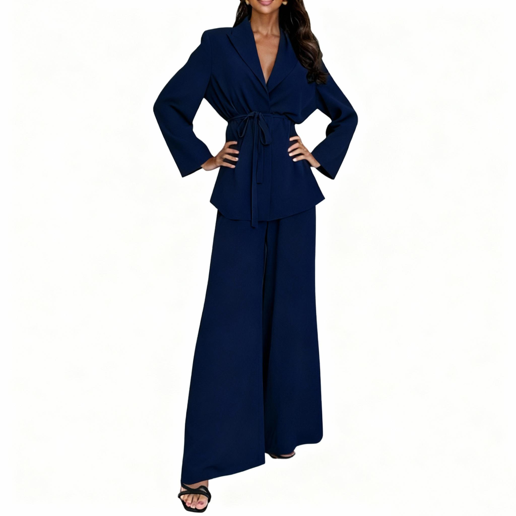 Women s Casual Fashion Color Two-Piece Suit M
