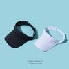 Sun Hat Children Tide Summer Sun Protection Visor Duck Tongue Baseball Cap Men's Solid Color Face Cover Empty Top Hat