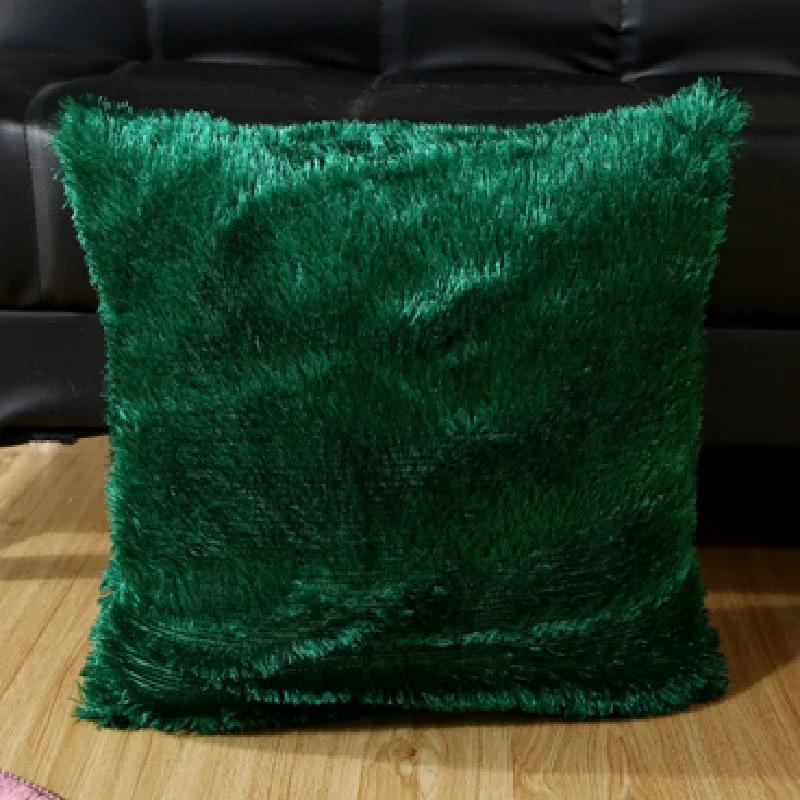 

New Plush Velvet Fur Fluffy Sofa Pillow Soft Cushion Cover Pillow Case Nordic Home Decoration Tools Pillow Cover 40*40 40x40cm