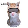 Animal Cosplay Headgear 3D Ears Balaclava, Cat Dog Snow Leopard Face Mask for Halloween Halloween, Full Cover Outdoor Cycling Skiing