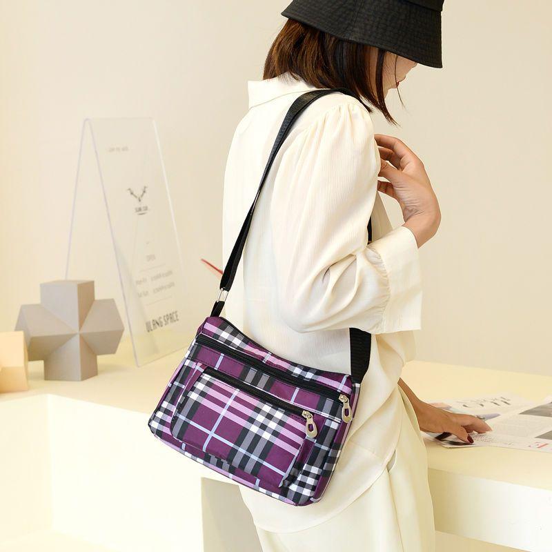 Summer Outdoor Women's Bag Single Shoulder Mommy Bag Large Capacity Wear Resistant Cloth Bag Waterproof Shoulder Bag