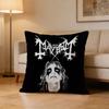 D-Darkthrone Mayhem Band Pillow Case Pattern Printed Pillowcase For Living Room Sofa Cushion Cover