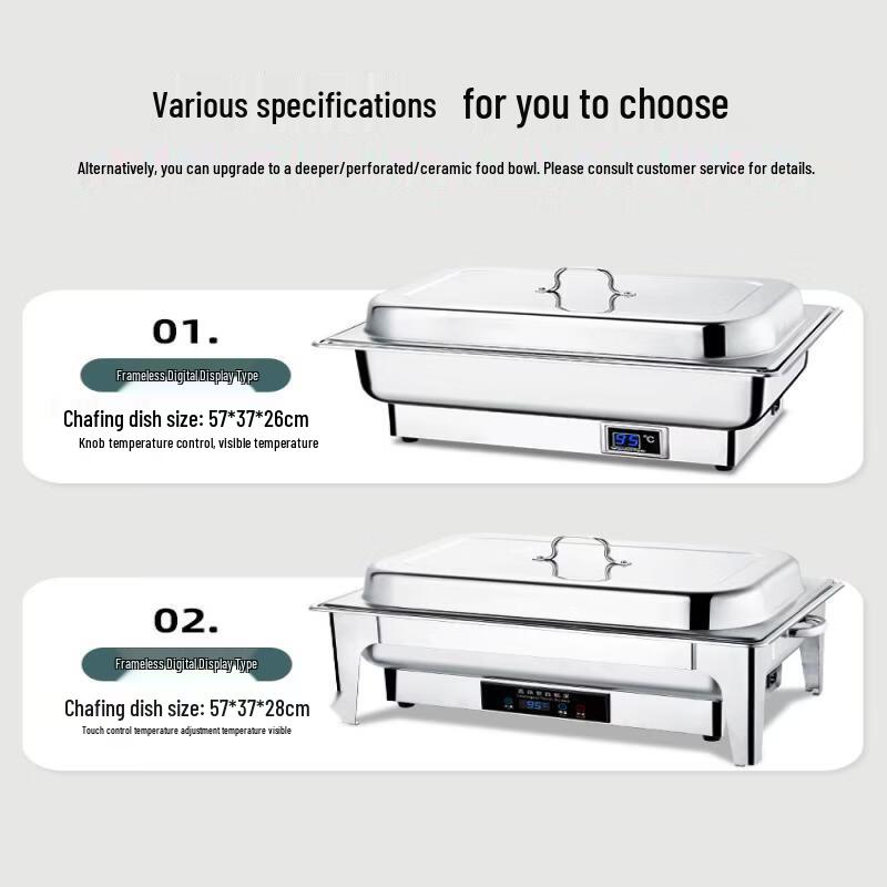 Yunduo Electric Stainless Steel Buffet Food Warmer