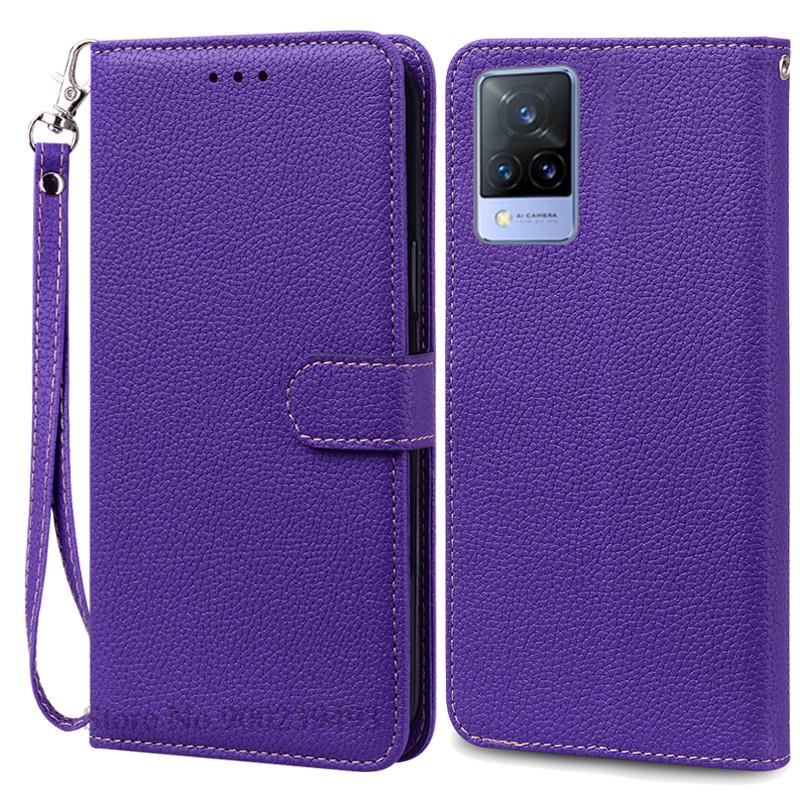 Pro Vivo V21 Pouzdro Silikonové Peněženkové Vyklápěcí Pouzdro na Telefon pro Vivo V2050 V2066 V2108 VivoV21 Kožené Pouzdro Coque pro Vivo V21 5G Fundas