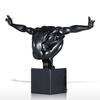 Diver TOOARTS Fiberglass Sculpture Home Decoration Black Diving Sculpture
