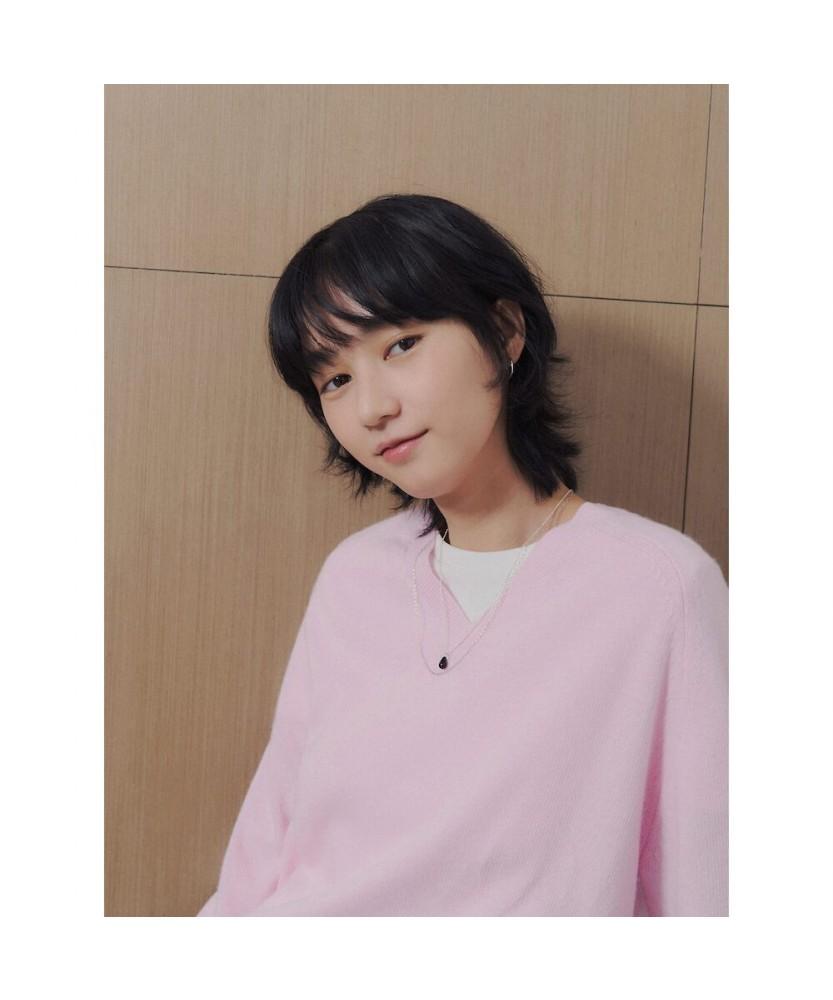 8SECONDS V-Neck Long Sleeve Pullover Light Pink