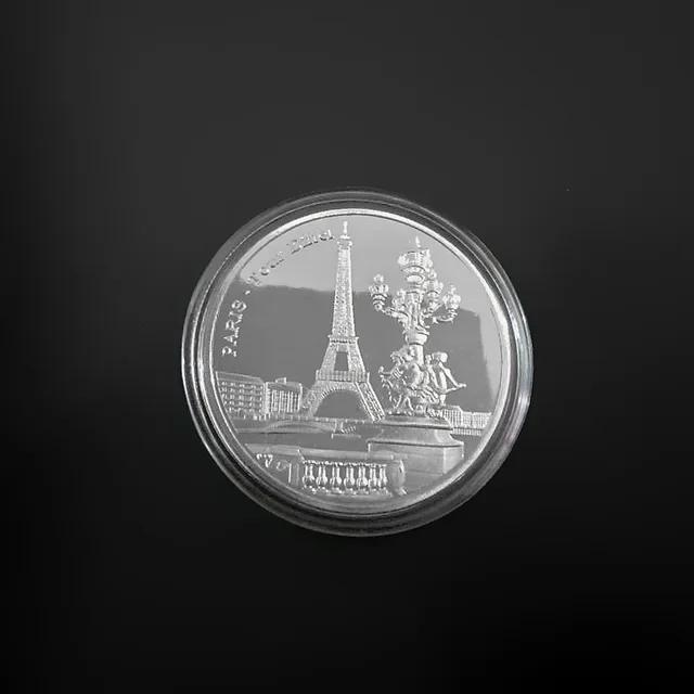 Paris Eiffel Tower Coin Travel Collection Commemorative Coins Non-Currency Souvenir Metal Collection Gift