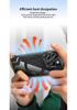 Magnetic Rotating Stand Case for iPhone 15 Pro Max and iPhone 14: Transparent Battle Armor Design