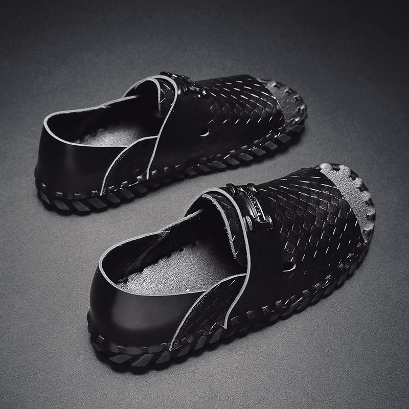 Fashion Hot Selling Men's Sandals Europe America Comfortable Cool Men's Leather Casual Shoes Lightweight Beach Shoes Free Delivery