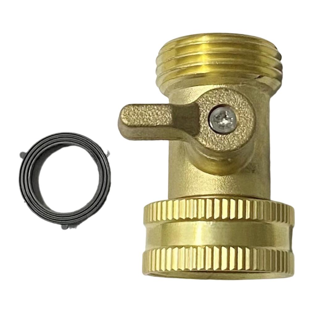 Pack of 2 Solid Brass Garden Hose Shutoff Valves with Long Handle Designs for Easy Water Control and Various Use