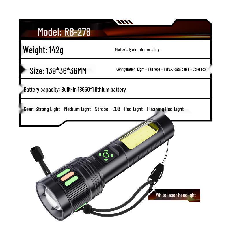 Xuan Yong Rechargeable Portable LED Flashlight
