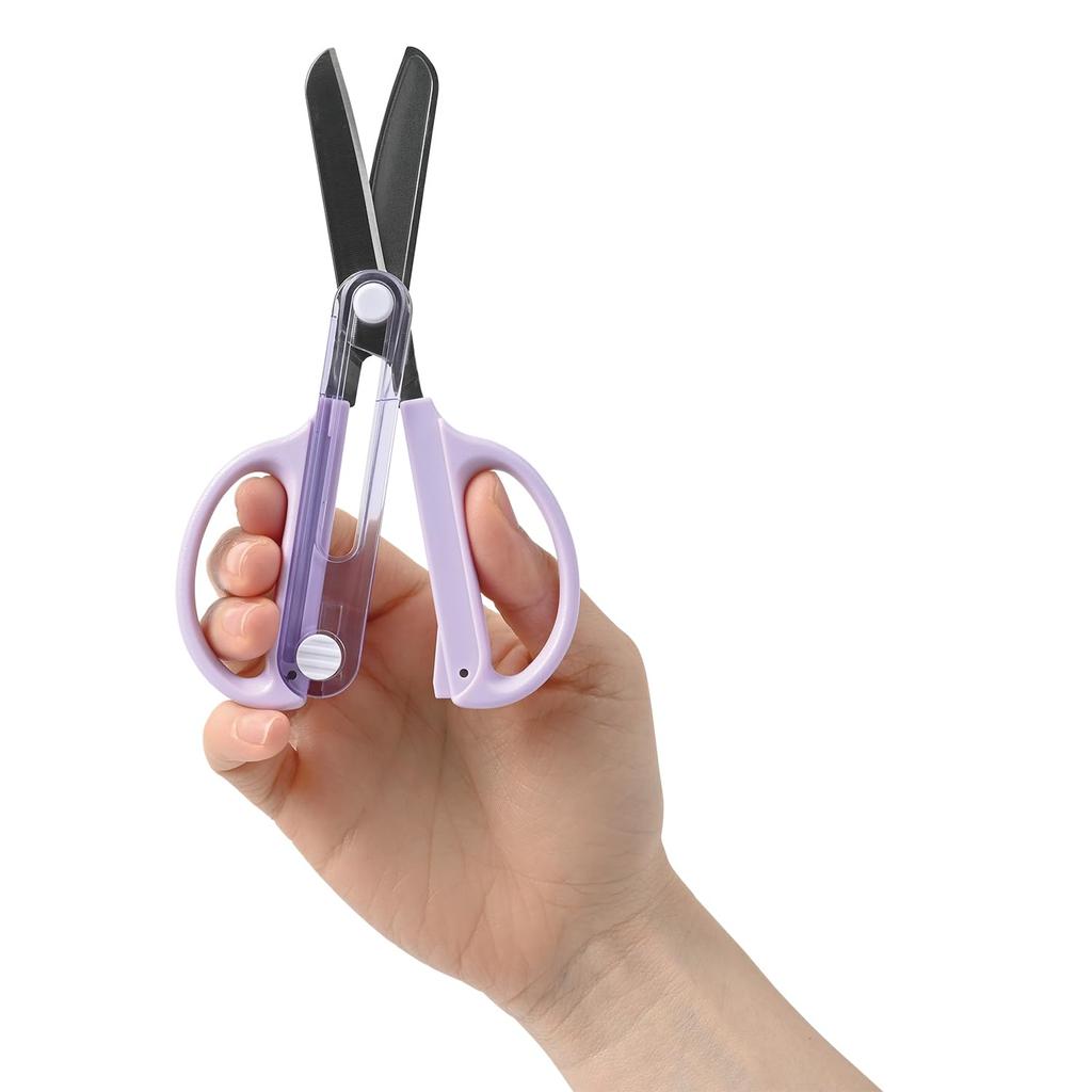 Kutsuwa Kwtra Safety Scissors with Integrated Cap Kids Purple SS122PU