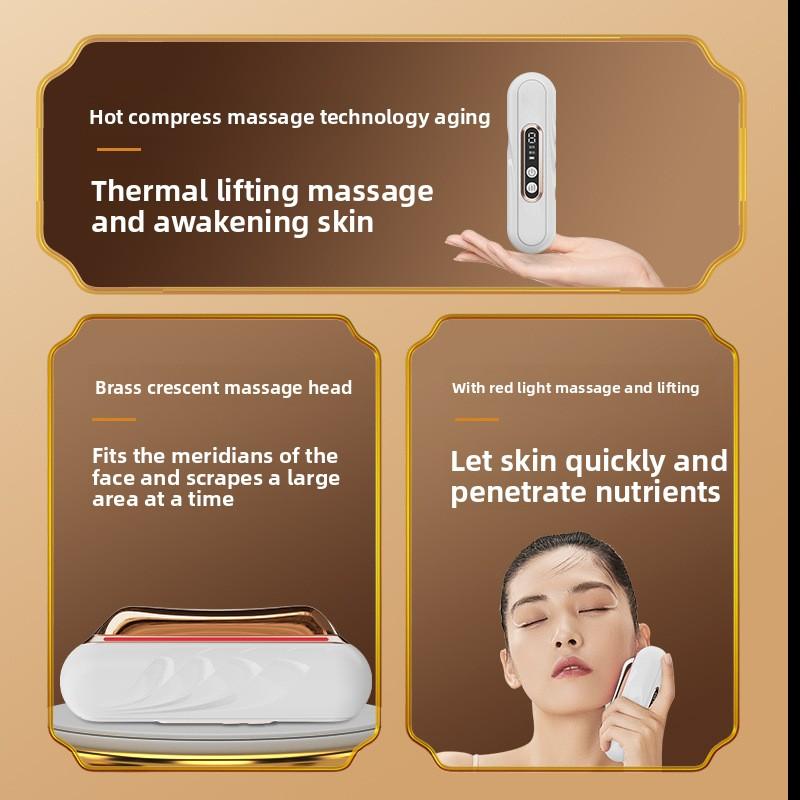 Beauty Meridian Instrument Push Scratch Massage Household Face Lift Firming Rejuvenation Brass Introduction Beauty Instrument