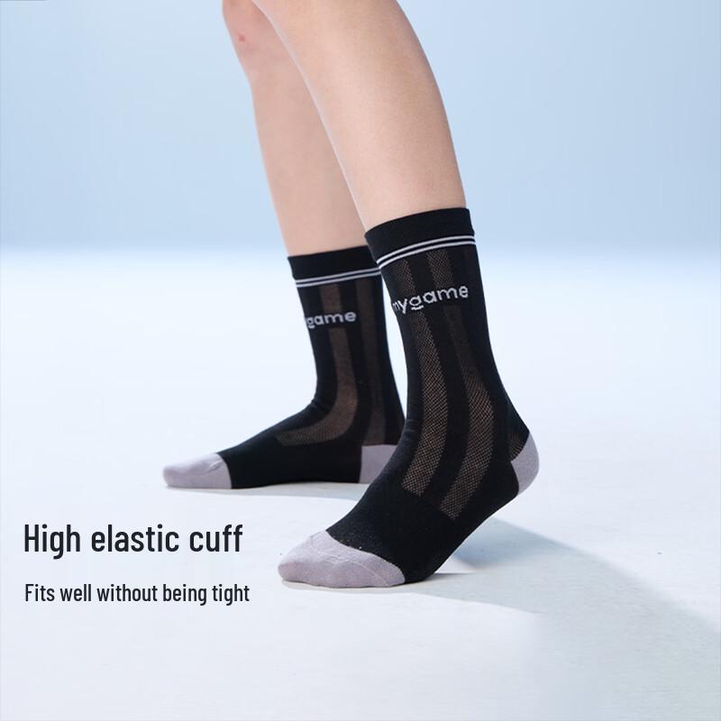 Onmygame Kids Anti-Odor Breathable Mid-Calf Athletic Socks One Size (Ages 3-14)