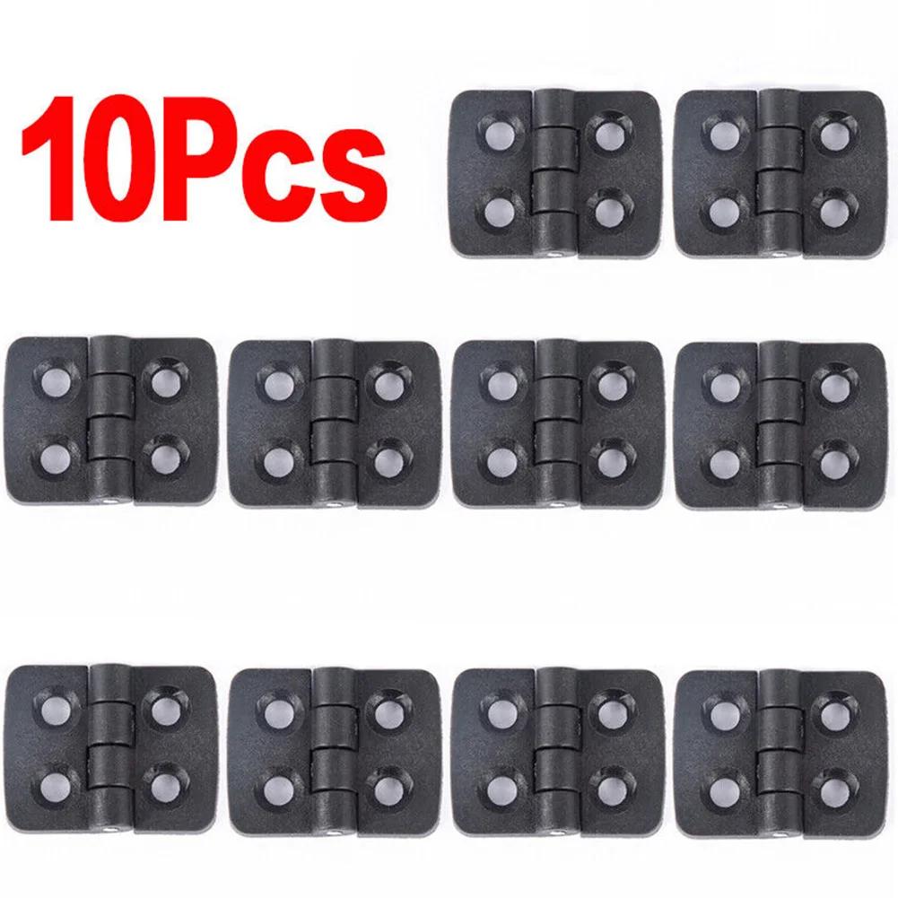 10pcs Door Hinges Nylon Plastic Butt Window Hinges For Electric Box Cabinet Industrial Box Bearing Hinge Binder Home Hardware