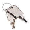 2 BUC Chei Congelator Aliaj de Aluminiu Portabil Pentagonal Cheie Ușă de Sticlă Cabinet Frigider