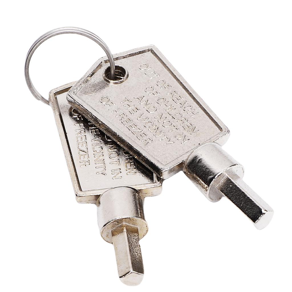 2 BUC Chei Congelator Aliaj de Aluminiu Portabil Pentagonal Cheie Ușă de Sticlă Cabinet Frigider