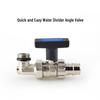 Quick Install 2-Way Splitter Valve: Straight-Angle Ball Valve for PEXA, QE-Compatible
