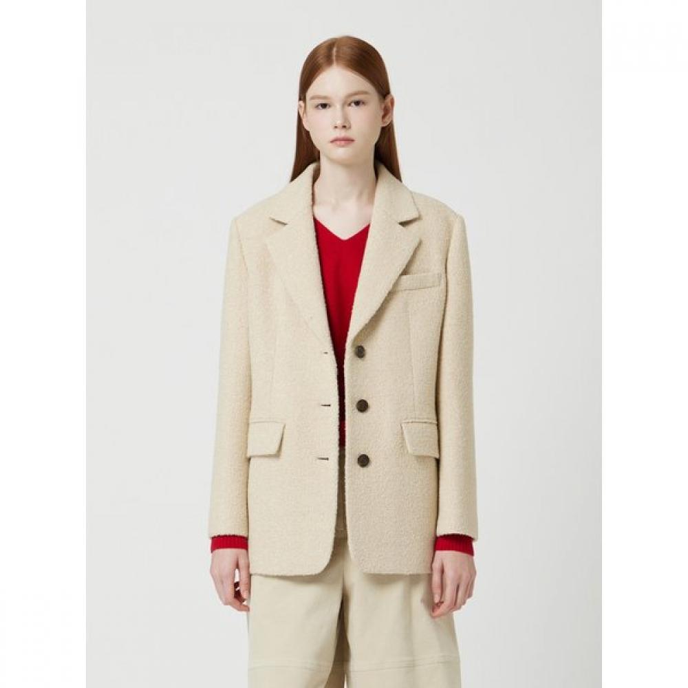 Cc Collect. Men S Alpaca Blend Tailored Single Jacket c254mSf031 beige (BE)/55
