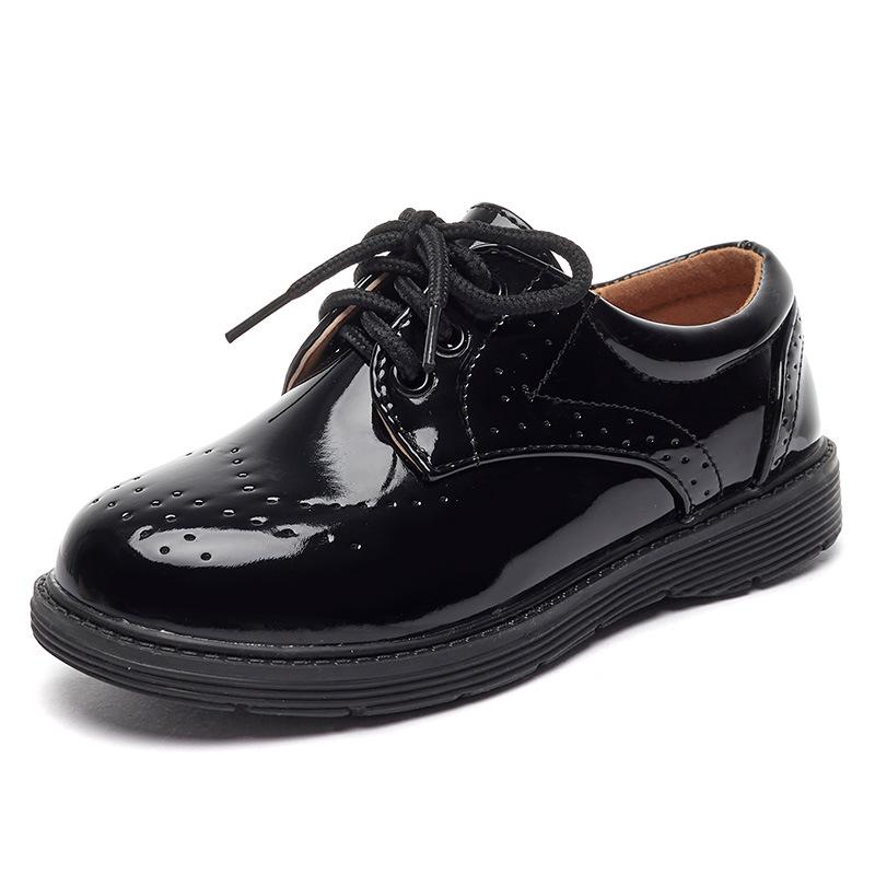 British Style Leather Student Shoes 2025 - Boys' Spring Collection